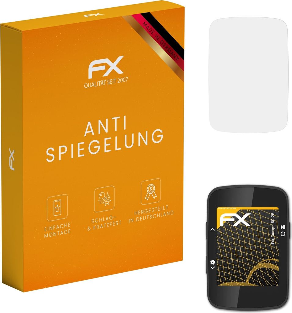 atFoliX FX-Antireflex 3x Schutzfolie kompatibel mit Coospo BC 26 Displayfolie