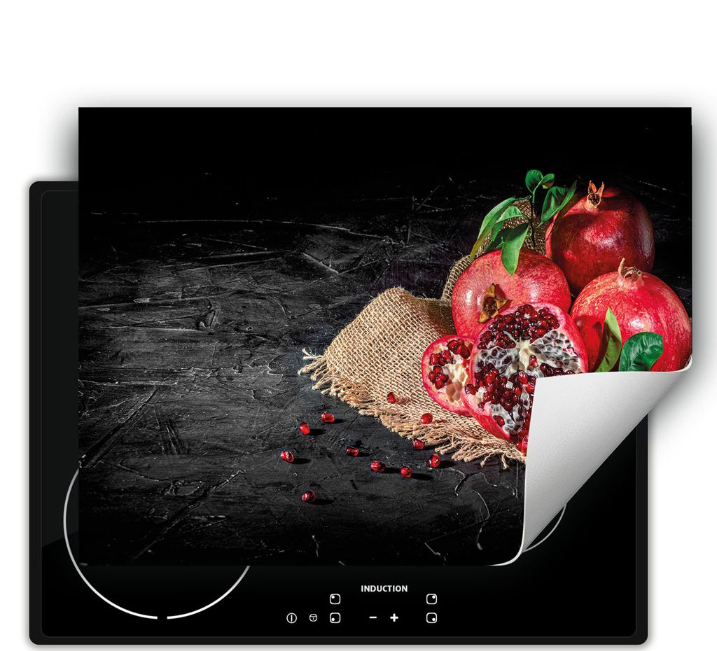 DarHaus Herdabdeckplatte 80x52 cm Anti Rutsch Matte Aufrollbar, Fruchtzuschuss