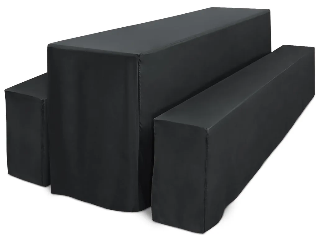 Housses pour Table de Réception 220x70 cm Set Anthracite pour Jardin