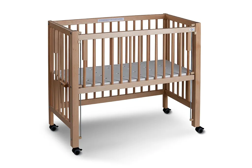 tiSsi Lit d'appoint Sophie 95x45x82 cm en bois naturel pour cododo
