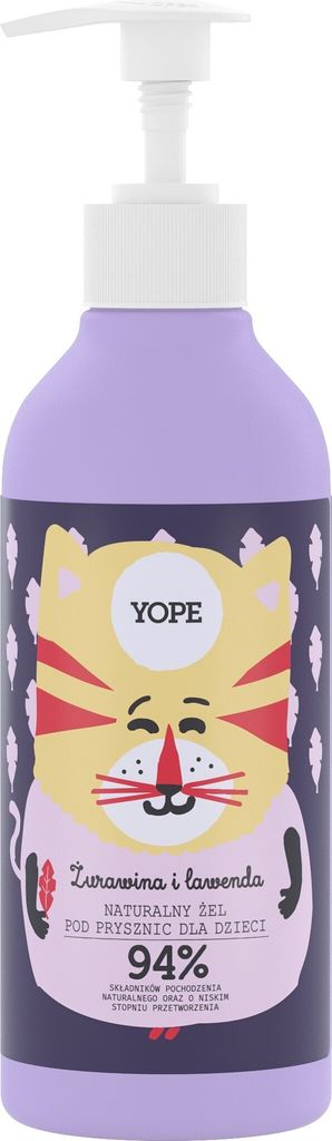 YOPE Natürliches Baby Duschgel Cranberry & Lavendel 400ml