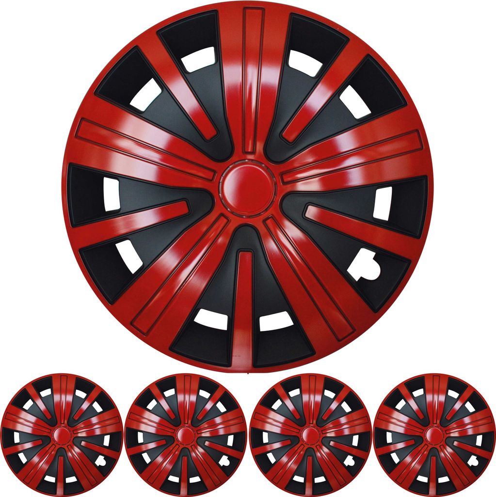 4x PREMIUM DESIGN Radkappen Radzierblenden Spinel BIS 15 Produktbild 