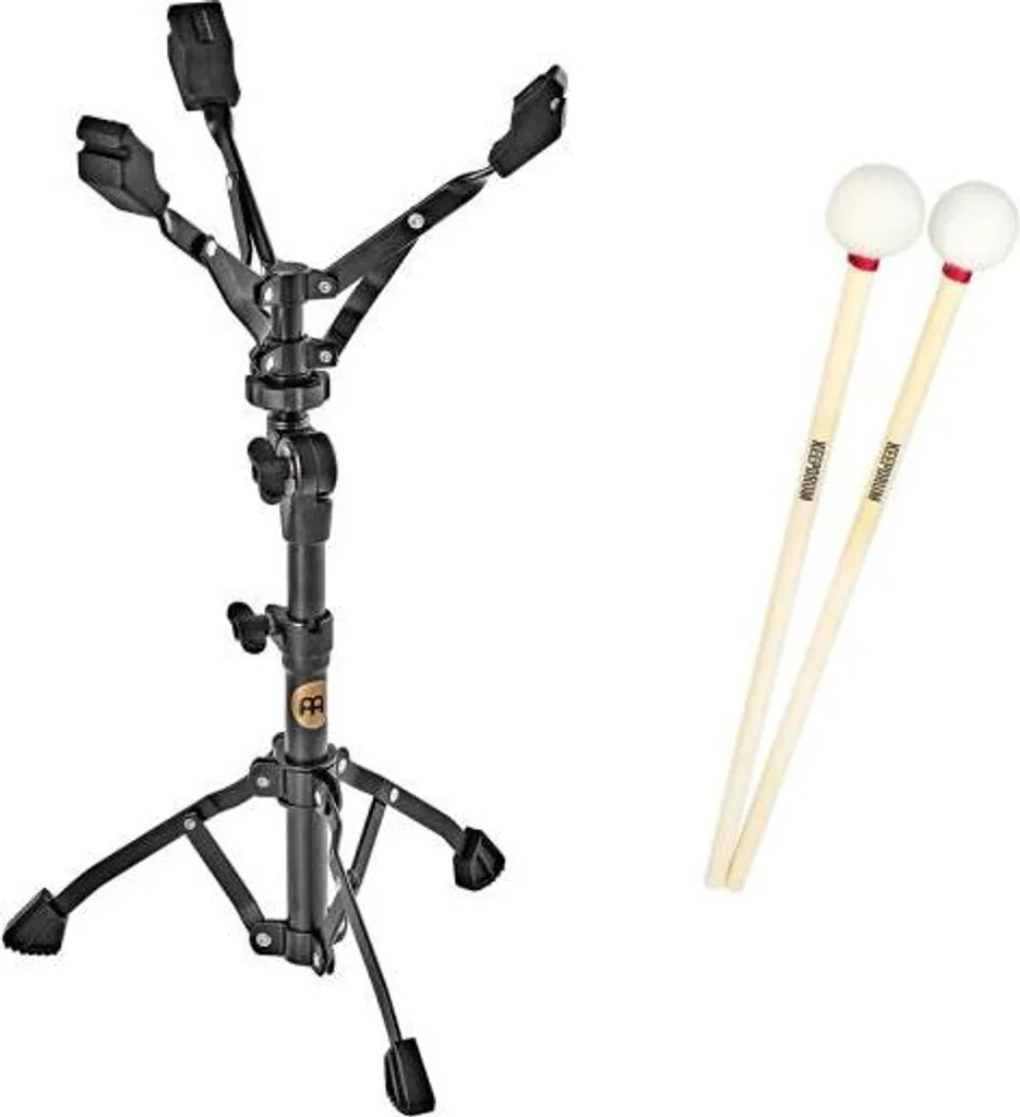 Support pour handpan stable anti-vibration et lot de mailloches Meinl