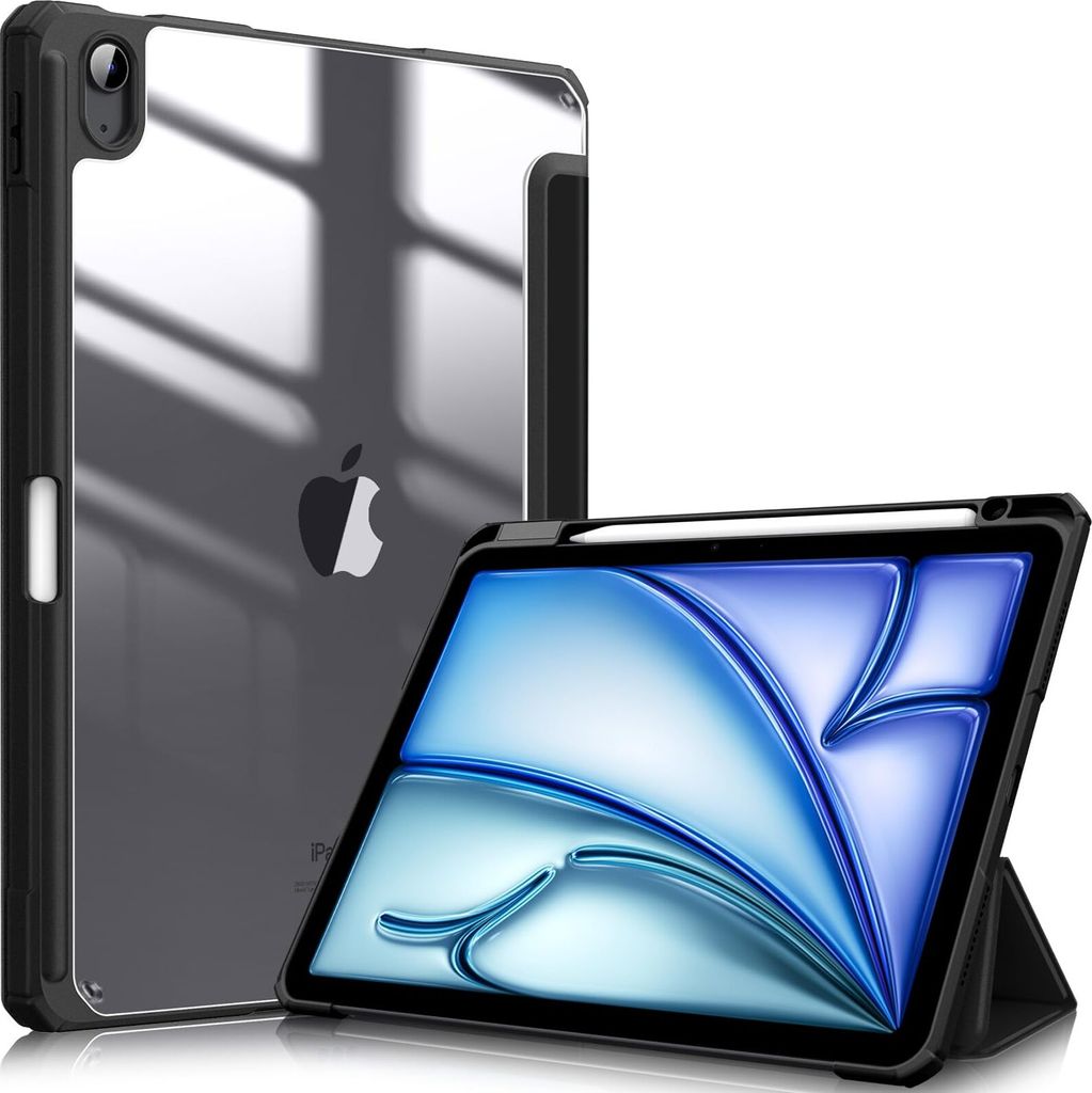 Fintie Hybrid Hülle für iPad Air 11 Zoll M4/M3/M2 (2026/2025/2024), iPad Air 5./4. Gen (2022/2020) 10,9 Zoll, mit Stifthalter, stoßfeste Schutzh...