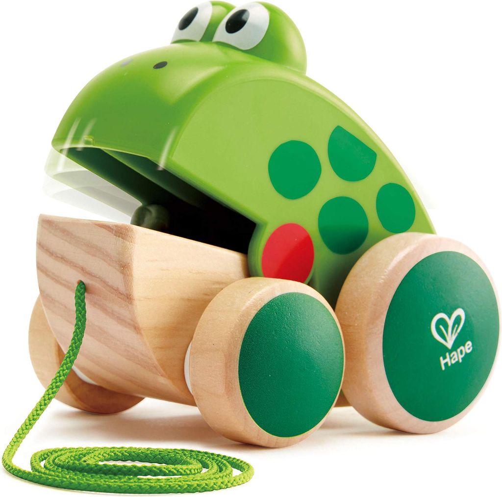Hape Nachziehfrosch Fridolin Produktbild 