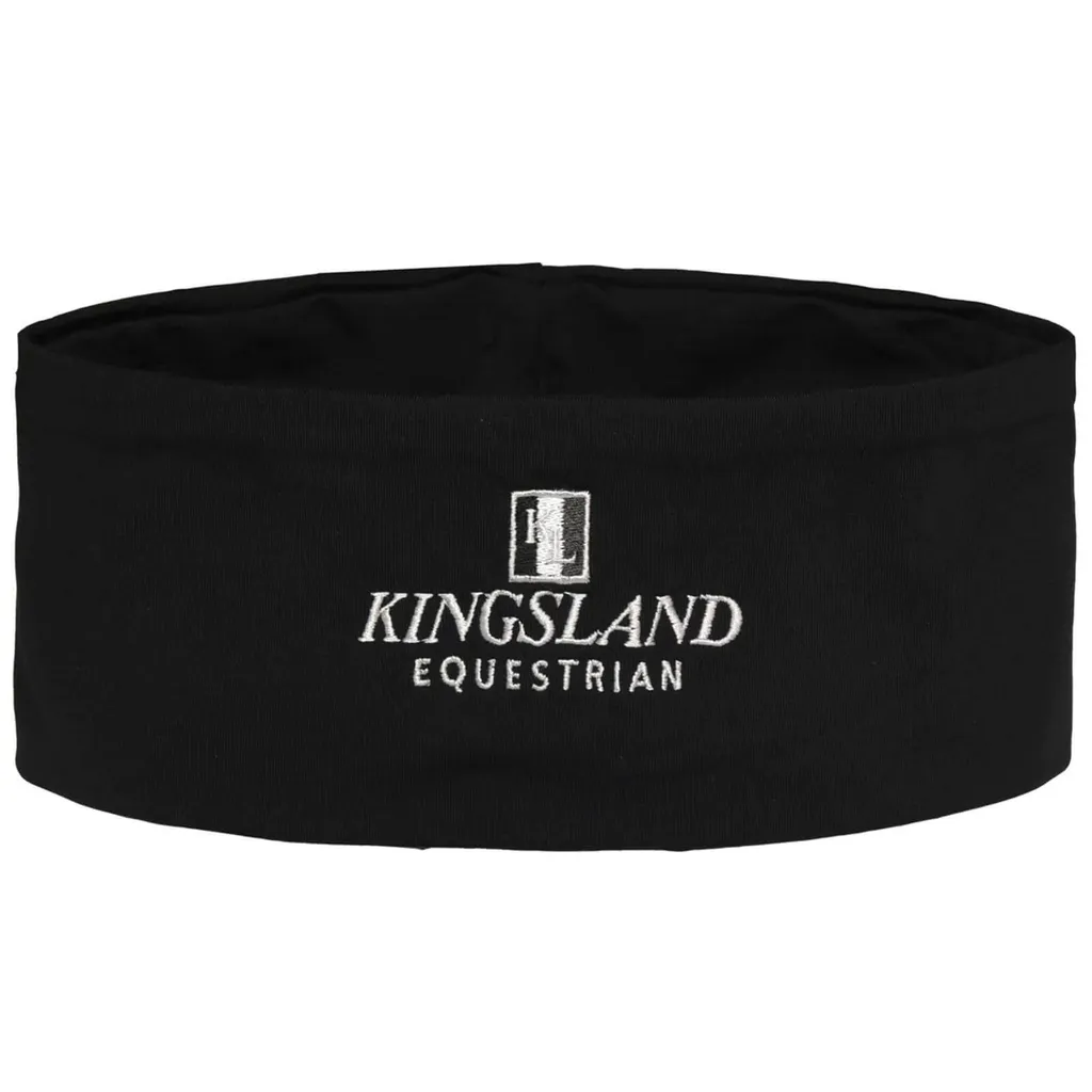Bandeau d'équitation en polaire Kingsland KL Classic noir hivernal