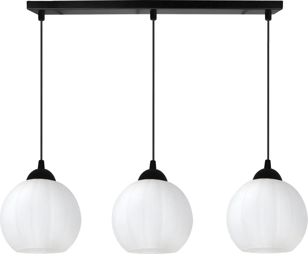 Lampada Sospensione Costa 3 Luci E27 - Lampadario Nero Moderno Offerta