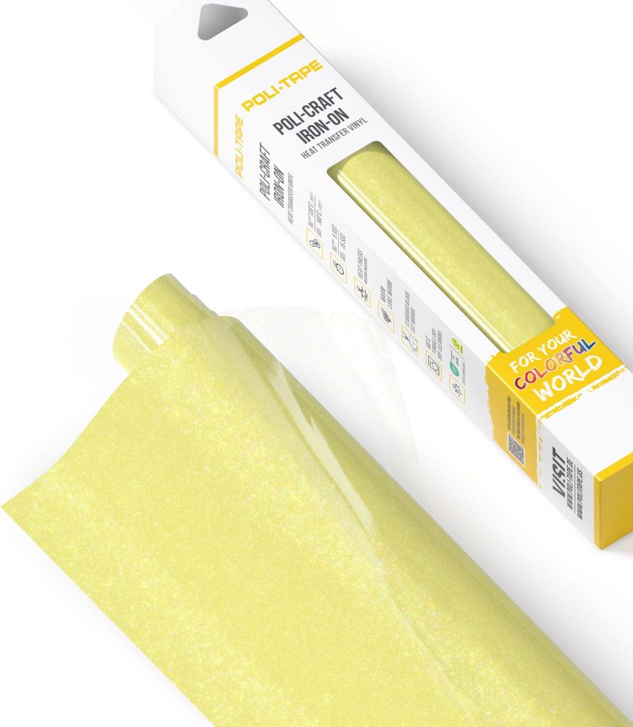 POLI-FLEX PEARL GLITTER Craft-Box | 446 NEON-YELLOW