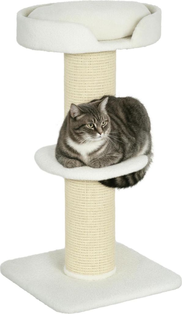 PawHut Katzenbaum klein 91cm Kratzbaum mit Katzenbett, Produktbild 