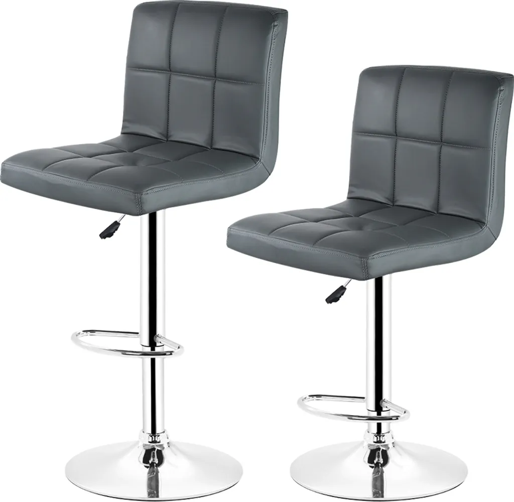 Chaise de bar élégante noire avec dossier haut pour îlot de cuisine