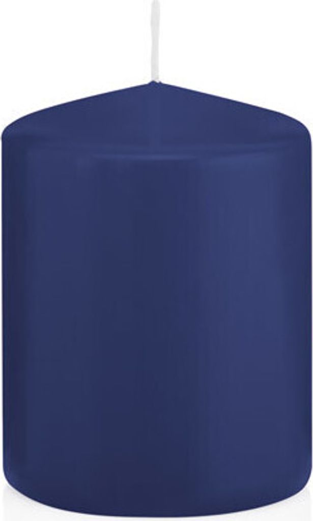 Stumpenkerzen in RAL-Qualität Dunkelblau Ø 58 x 80 mm, 16 Stück