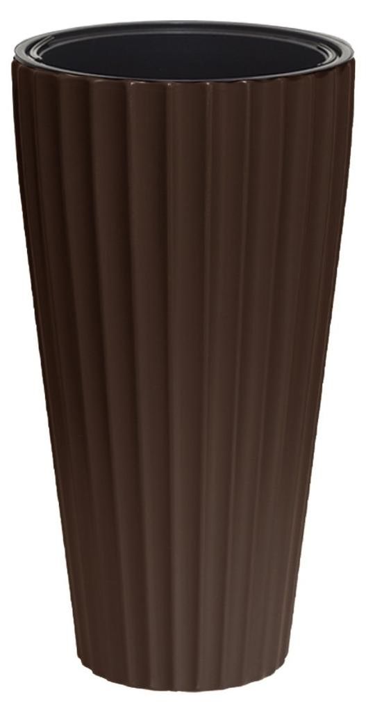 Serinova hoge, ronde plantenpot, bruin, 58 cm – kunststof Productafbeelding 