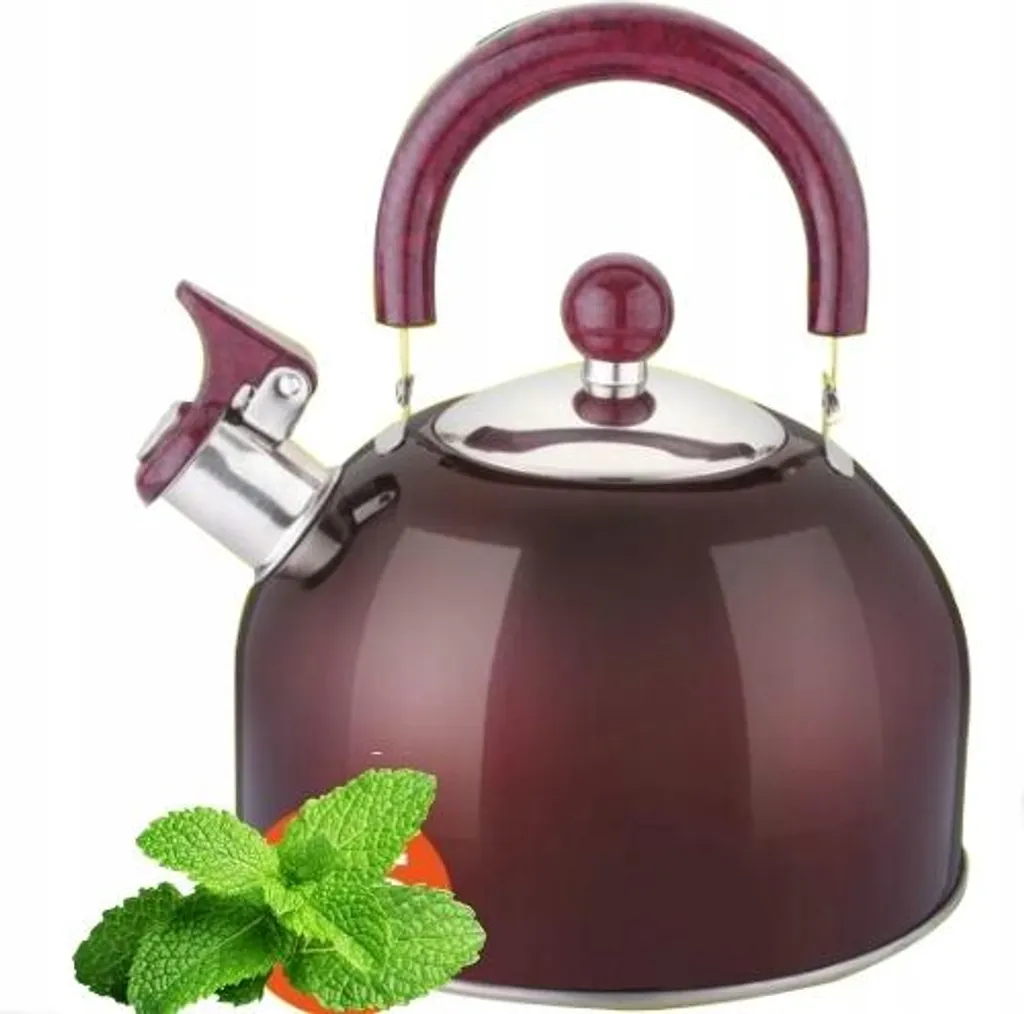 Bollitore Acciaio Inox Appetito 2,5L Rosso Ciliegio - Design per Induzione