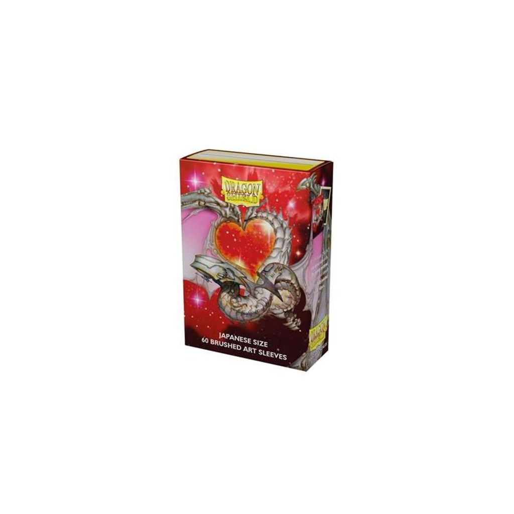 60 Dragon Shield Japanese Sleeves - Brushed Art - Valentine Dragon 2022