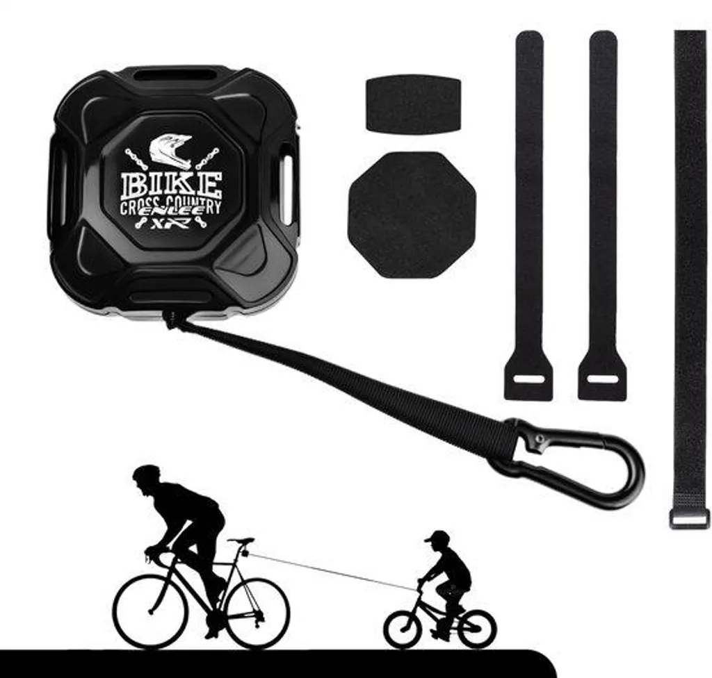 Câble de remorquage vélo parent-enfant 2,5m - Traction jusqu'à 120kg