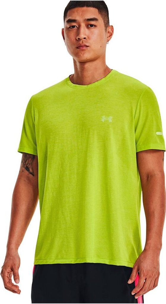 Under Armour Stride Seamless Kurzarm-t-shirt Grün S Mann Grün S