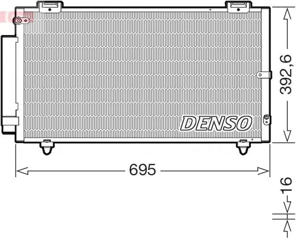 Condensateur climatisation haute performance DENSO DCN50130 OE 8845012210