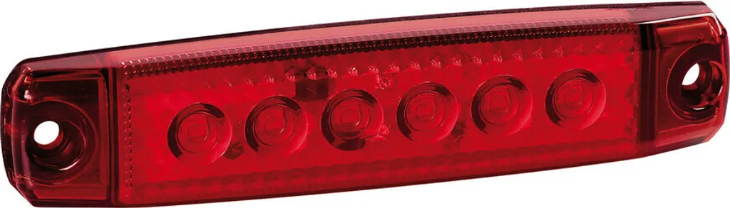Kit 20 Feux de Gabarit Rouge 6 LED pour Camion et Remorque 12V 24V