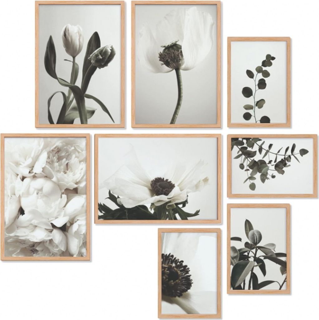 Heimlich Premium Poster Set OHNE Bilderrahmen | 4 x DIN A3 & 4 x DIN A4 - ca. 30x42 & 21x30 | Stilvolle Poster Collagen mit modernen Bilder als W...