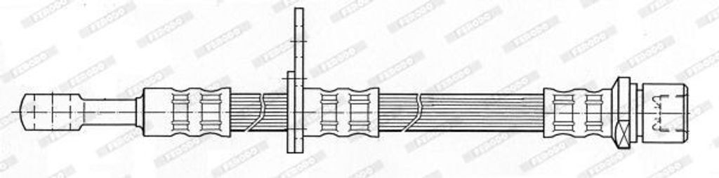 FERODO FHY3104 Bremsschlauch Vorne Links für SUBARU Legacy IV Kombi (BP) IMPREZA Schrägheck (GR, GH, G3) IMPREZA Stufenheck (GD) OUTBACK (BL, BP)