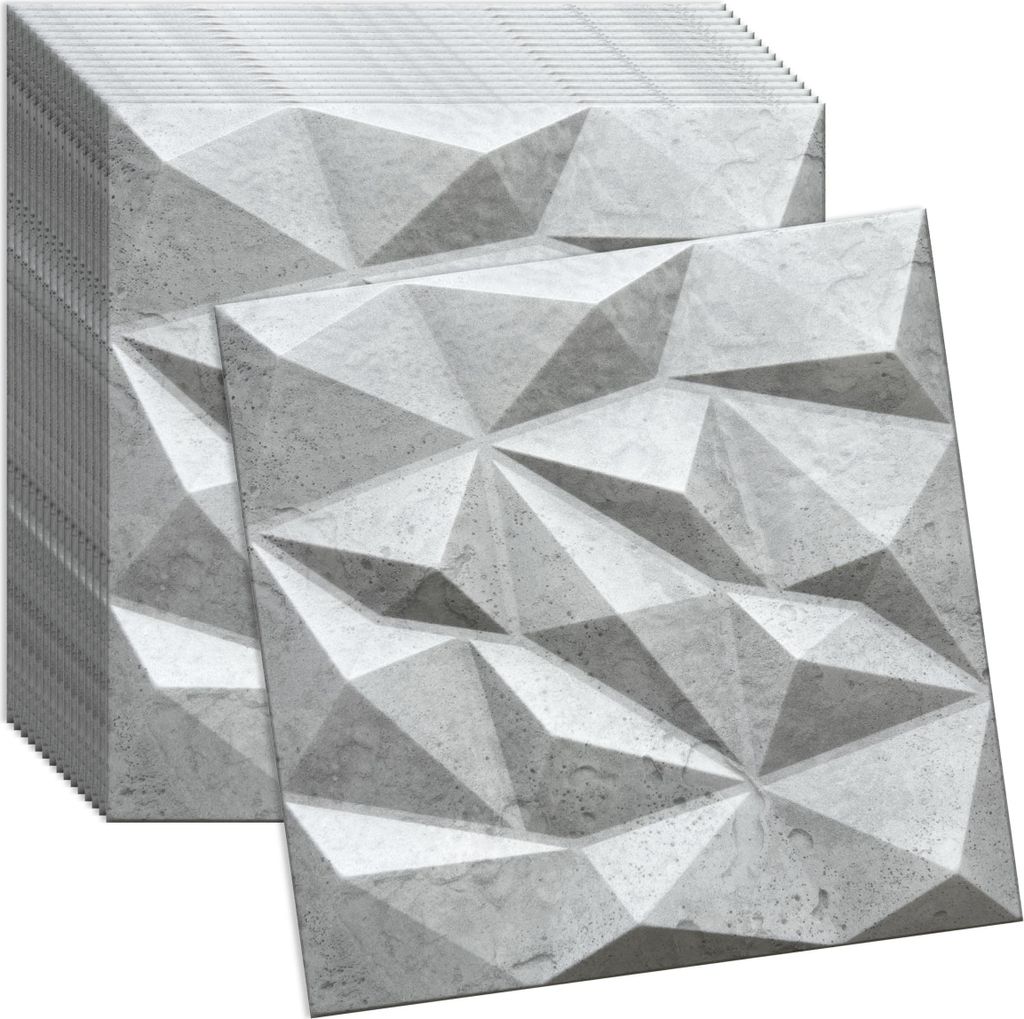 Panele ścienne 3D, efekt betonu, 16 sztuk / 4 m² | Panele Zdjęcie produktu 