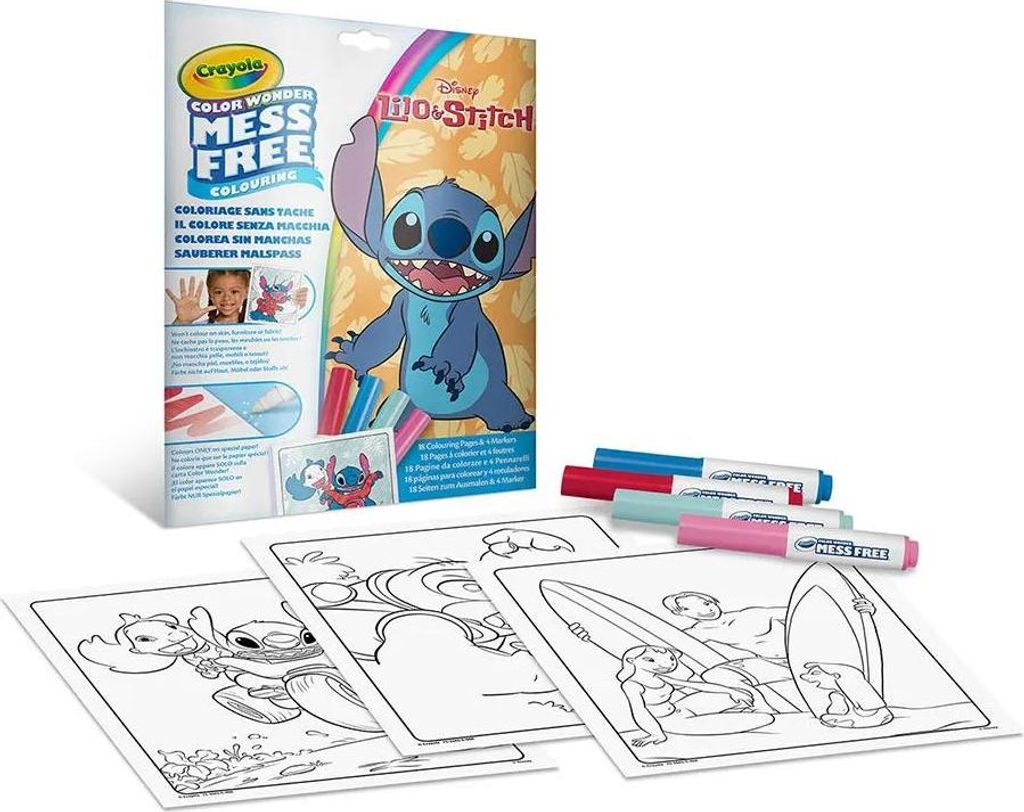 Crayola Lilo & Stitch Color Wonder Farbe Ohne Flecken Mehrfarbig Mehrfarbig One Size