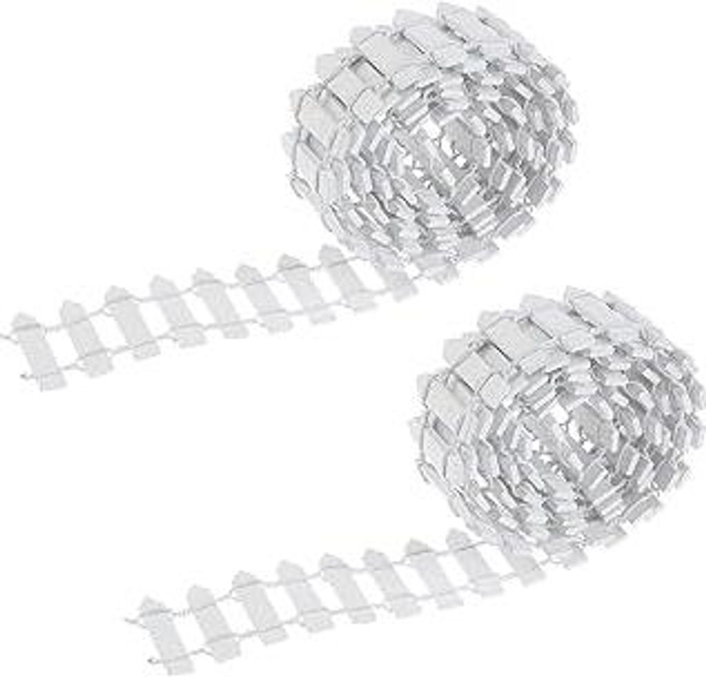 2 Stück Wichtel Zubehör Miniatur Deko, Puppenhaus Zubehör Fences, Fairy Garden Holzzaun, Puppenhaus Garten Miniatur Wichtel Zaun DIY Dekor Weihn...