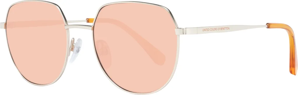 Lunettes de Soleil Benetton BE7029 Monture Dorée Satinée pour Femme