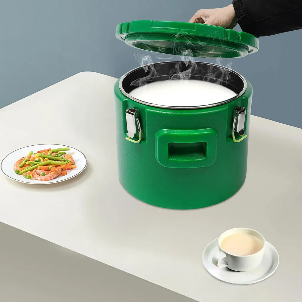Boîte isotherme repas 15L - Éviter le refroidissement des plats vert - 4