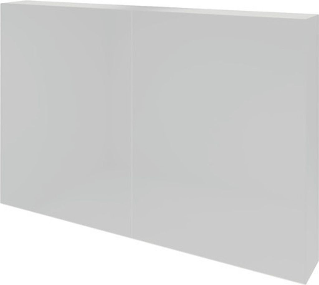 Spiegelschrank Sanox K-Line 100 x 13 x 70 cm weiss hochglanz 2-türig