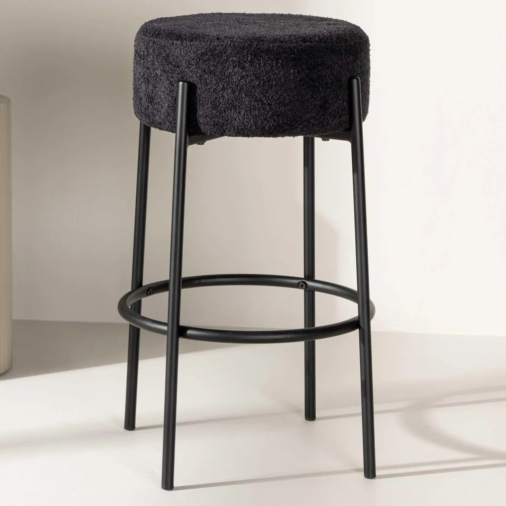 Venture Design Tucson Barhocker Noir - Tabouret de Bar Design Chic - 12