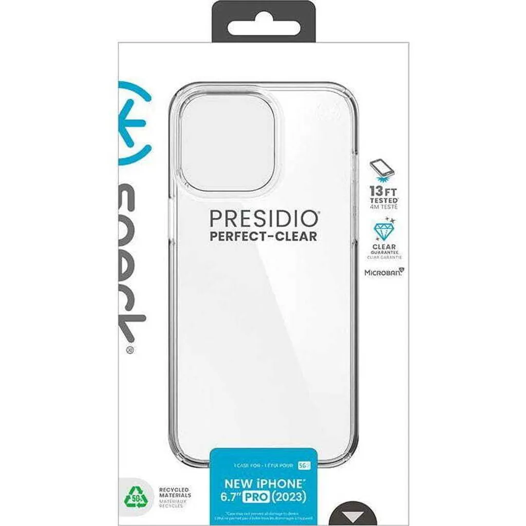 Coque de protection iPhone 15 Pro Max Speck Presidio Perfect-Clear Antichoc - 12