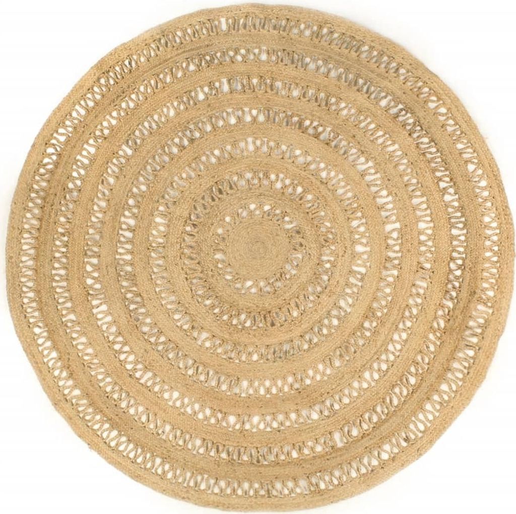 Teppich Handgefertigt Geflochten Jute 210 cm