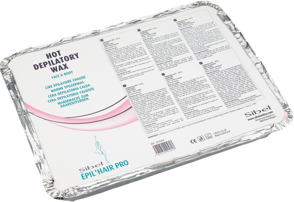 Èpilhair pro Wieder Verwendbares Heißwachs Block Maxi PRO Rosa 500 gr