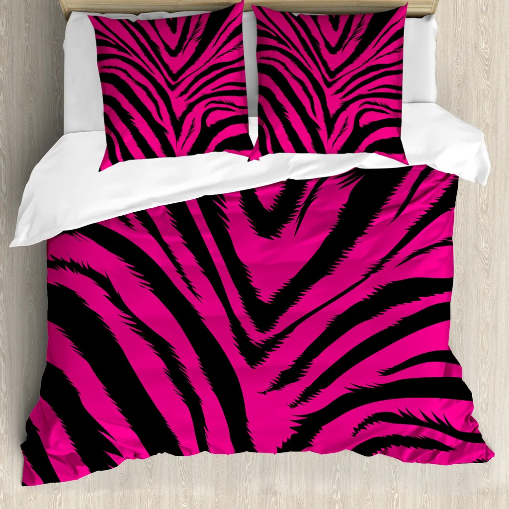 Set Copripiumino Zebra Rosa Shocking ABAKUHAUS 200x200 - Stile Teen