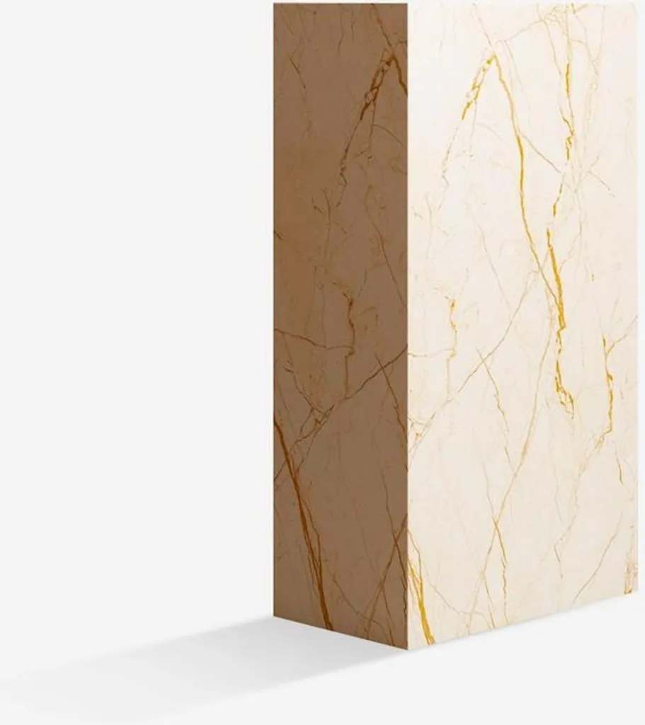 Table basse Mahner 90x50x28 cm effet marbre facile d'entretien salon