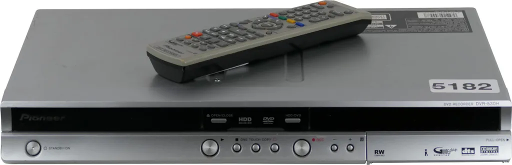 Numérisez vos Vidéos avec l'Enregistreur Pioneer DVR-530H-S 160 Go