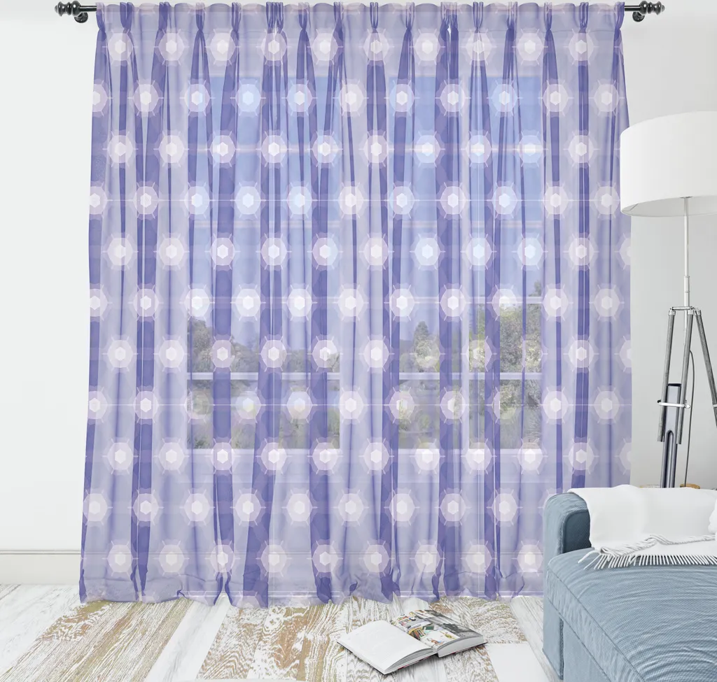 Tenture Murale Artistique Violette en Satin pour Déco Salon et Chambre