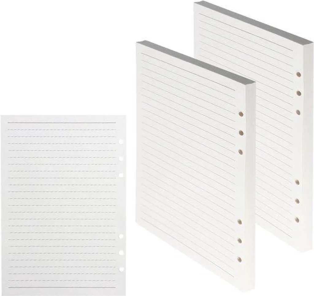 Recharge A5 anti-transparence 100g 160 feuilles 6 trous papier épais