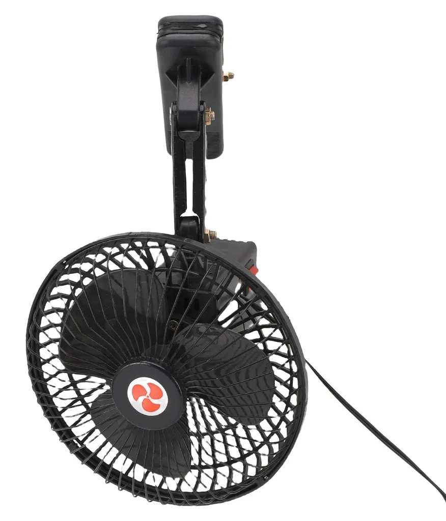 Ventilateur portable 12V allume-cigare en métal pour bateau et bus