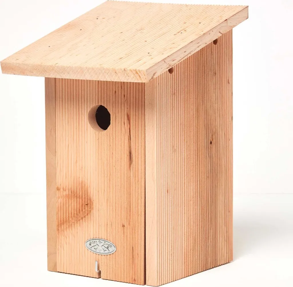 Abri oiseaux en bois massif Homescapes avec entrée spéciale mésanges