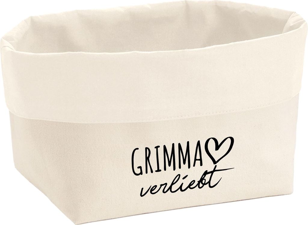Huuraa Organizer Grimma verliebt 8 Liter Large Canvas Baumwolle Utensilo Geschenkidee