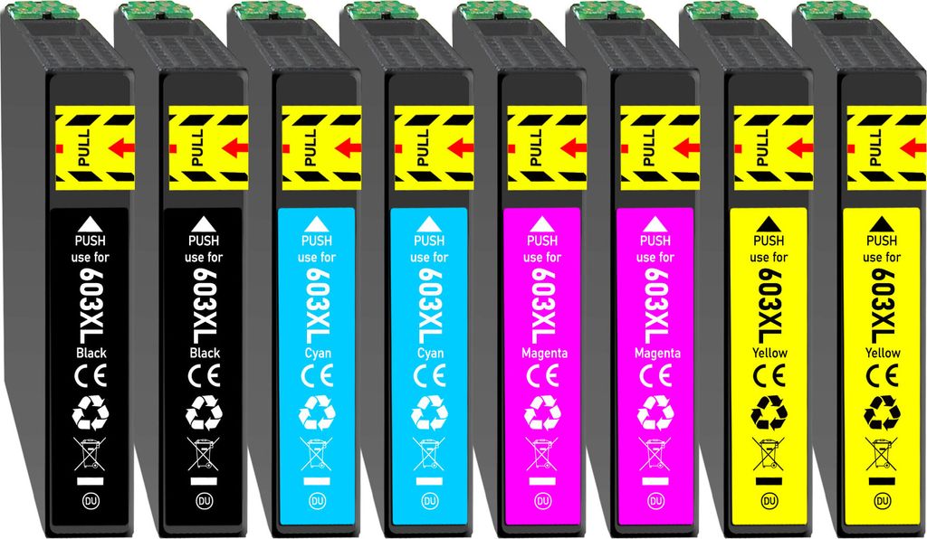 8er Sparpack ersetzt Epson 603XL (603) Druckerpatronen im Multipack