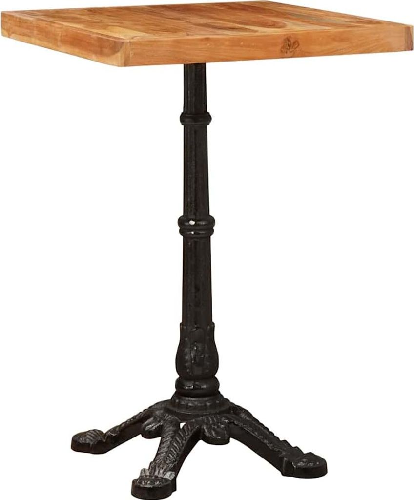 Bistrotisch Braun 50 x 50 x 76 cm Massivholz Akazie