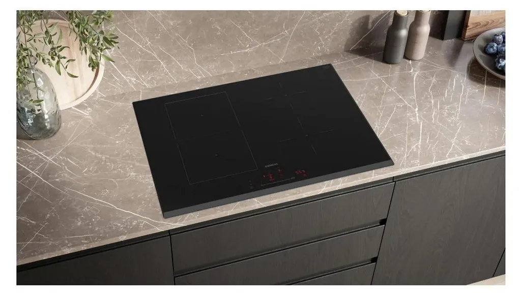 Table de cuisson induction Siemens ED751HSB1E 71cm 4 feux 7400W Noir