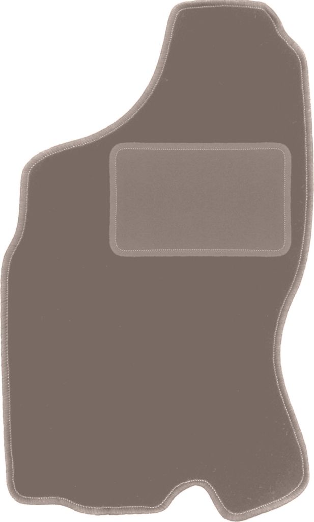 Fahrerfußmatte Velours beige passend für Volkswagen Phaeton Long (2002-2012, Limousine) – mit Befestigungen – passgenau