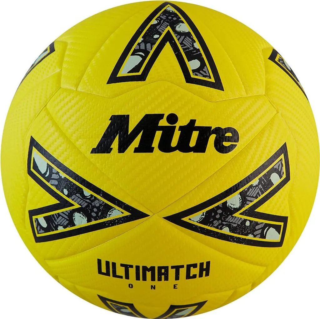 Ballon Mitre Ultimach One Jaune Taille 4 - Football Haute Performance