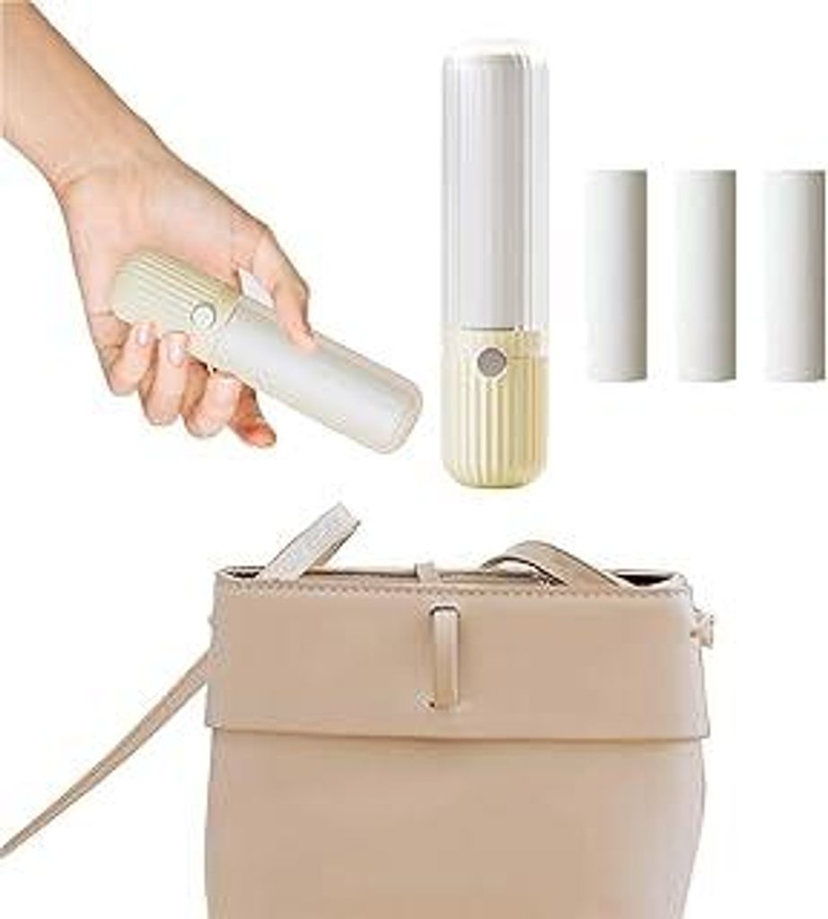 4 Stück Fusselrolle für Kleidung - Komfortabel Wiederverwendbar für Tierhaare, Sofa, Hundefell, Katzenfell - Mini Lint Roller (4 Rollen mit 1 Ab...