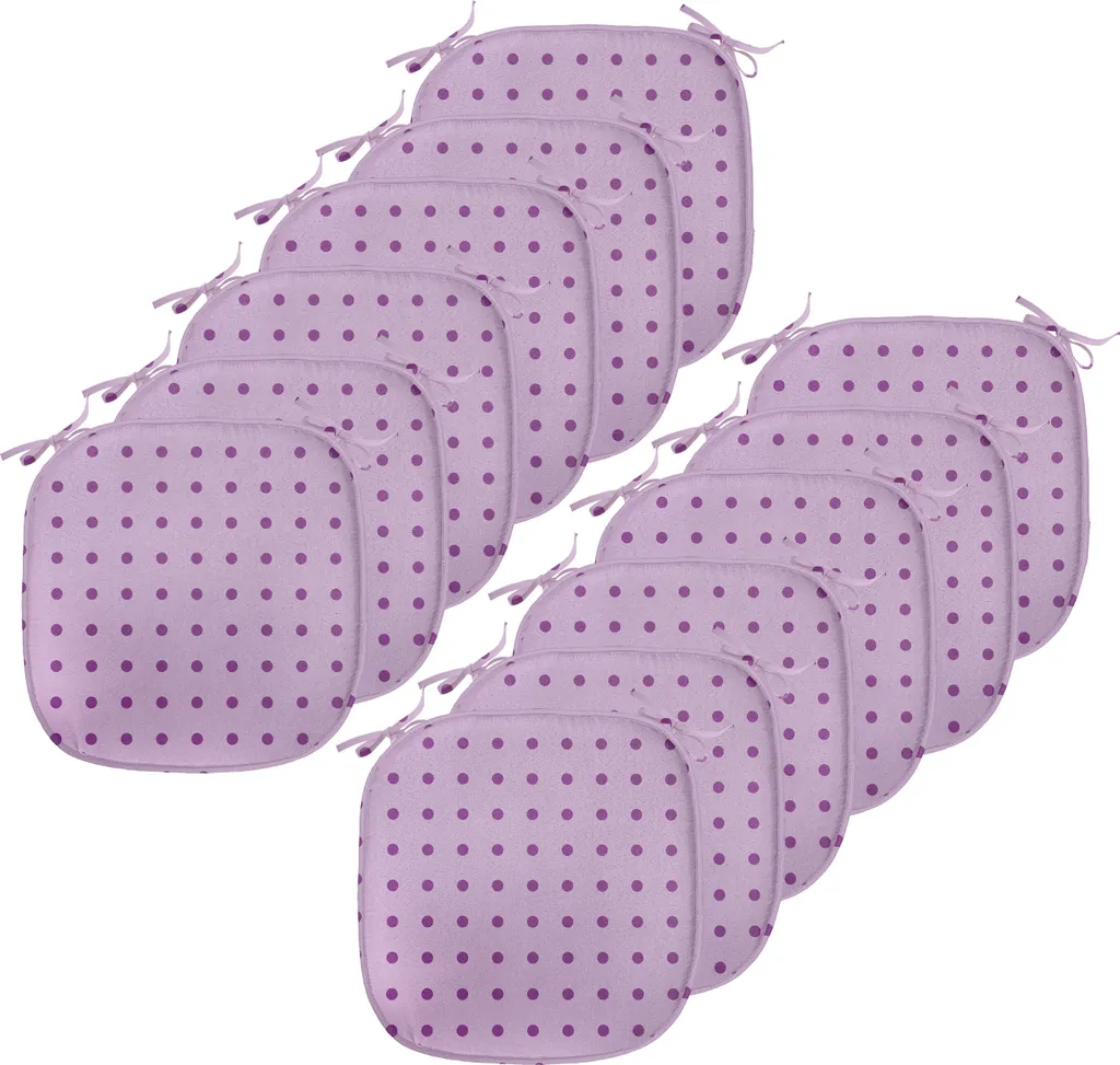 Cuscini Sedie Ristorante 12 Pack ABAKUHAUS 40x40 Viola Impermeabile