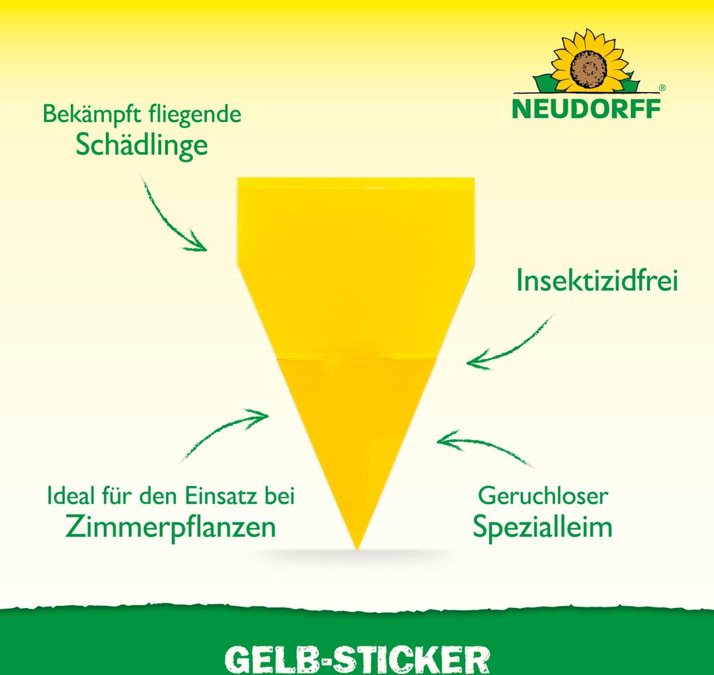 Neudorff Gelb-Sticker 10 Stück Produktbild 2